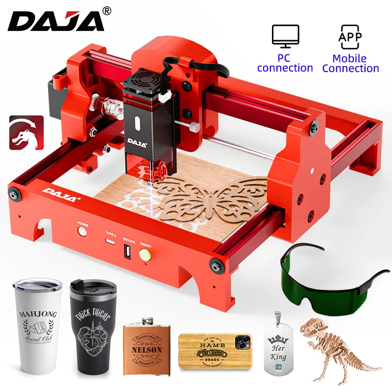 Acrylic Cutting Machine - DAJA A7 Laser Engraver 5W Mini