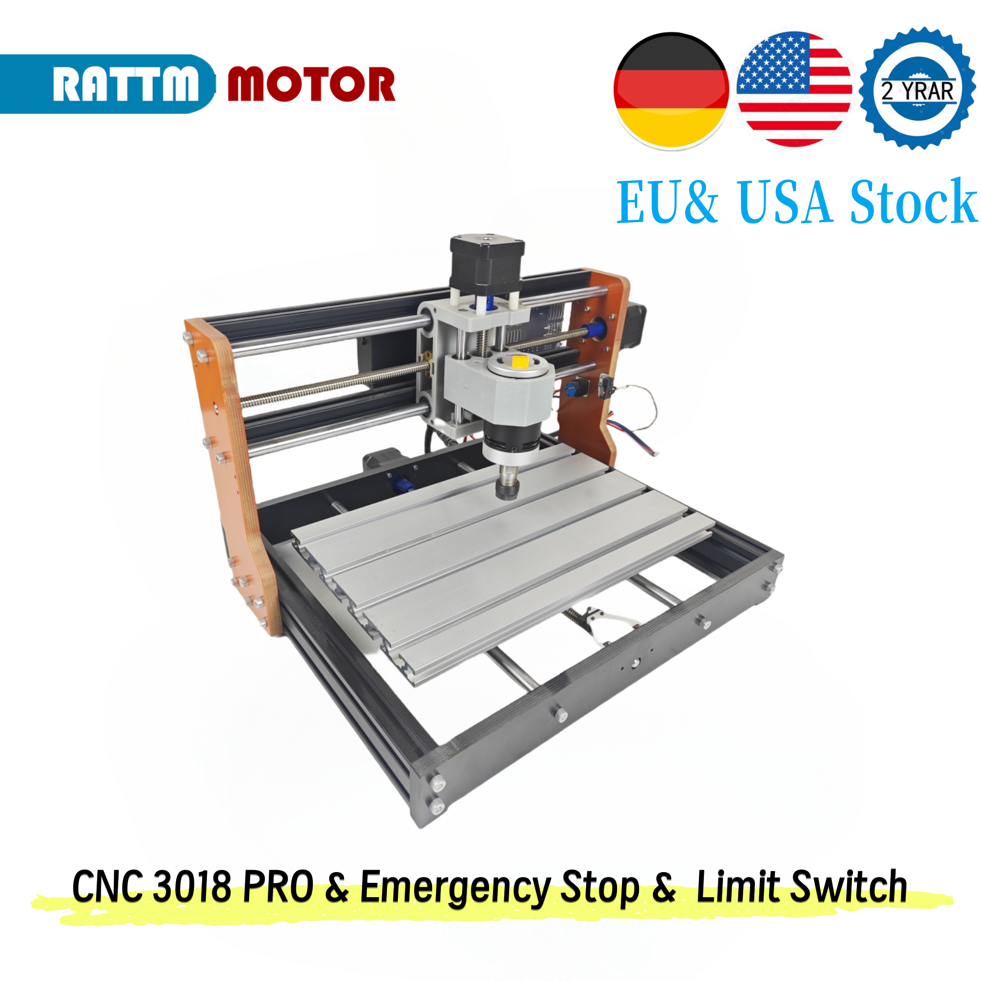 Industrial Grade Laser - 【EU&USA Stock】CNC 3018 PRO Laser Engraving