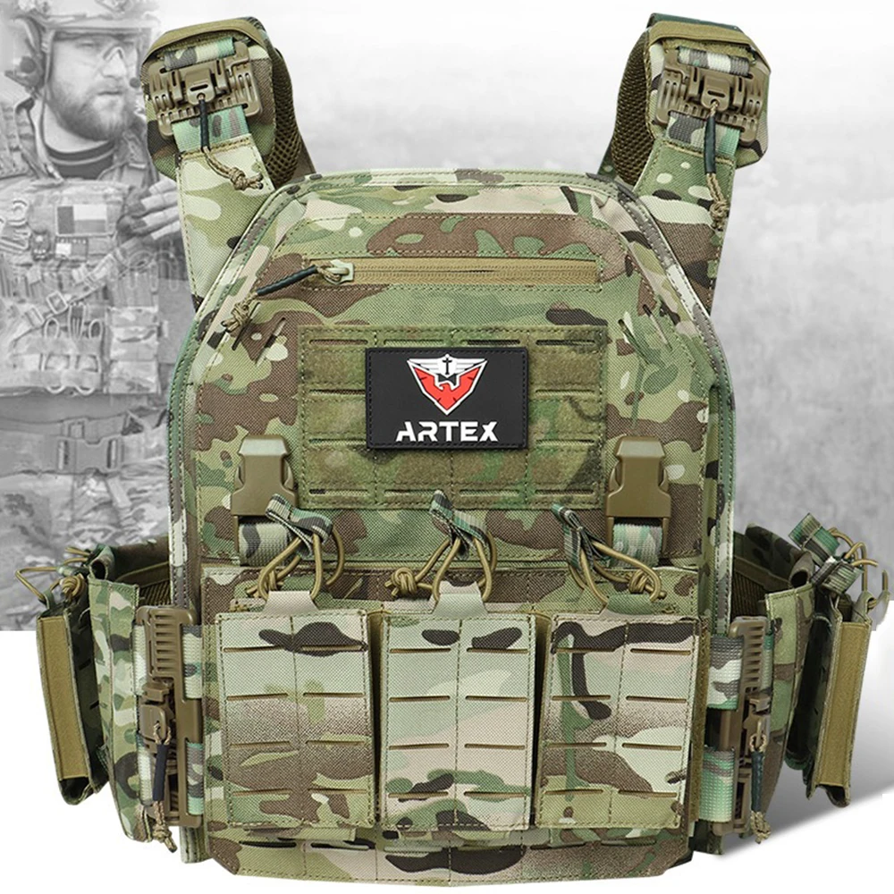 Industrial Green Laser - Ranger Green Plate Carrier Tactical Vest
