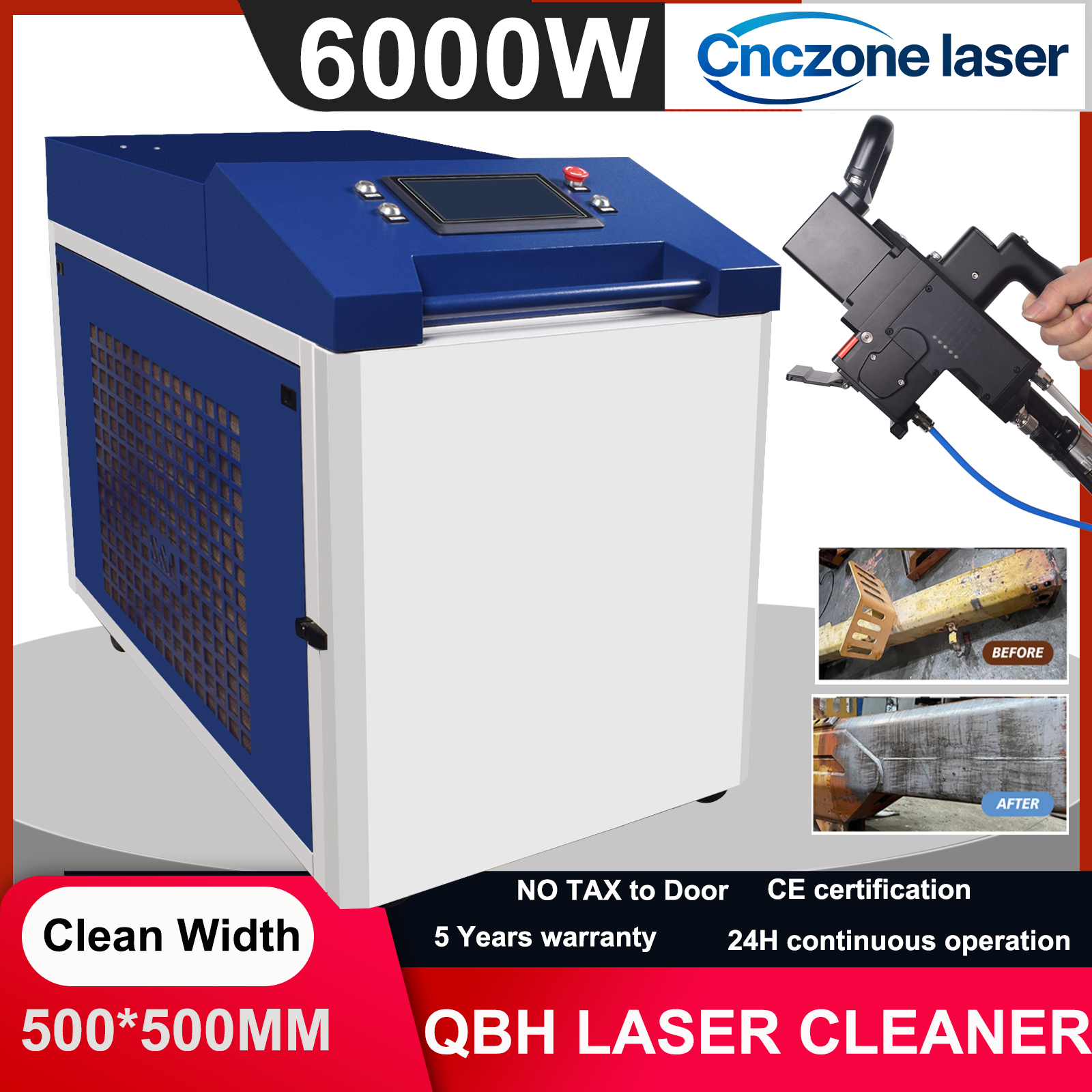 6000W Fiber Laser Cleaner 6000 – Industrial Laser Paint Removal recenzja i cena