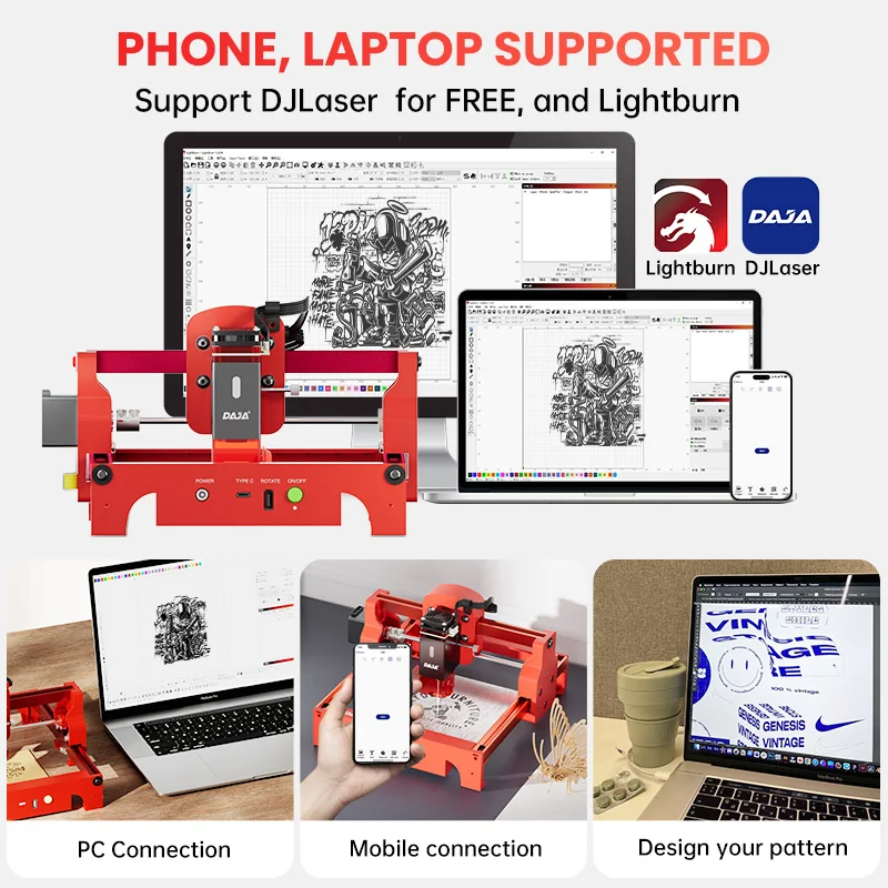 DAJA A7 Laser Engraver 5W Mini – Acrylic Cutting Machine recenzja i cena