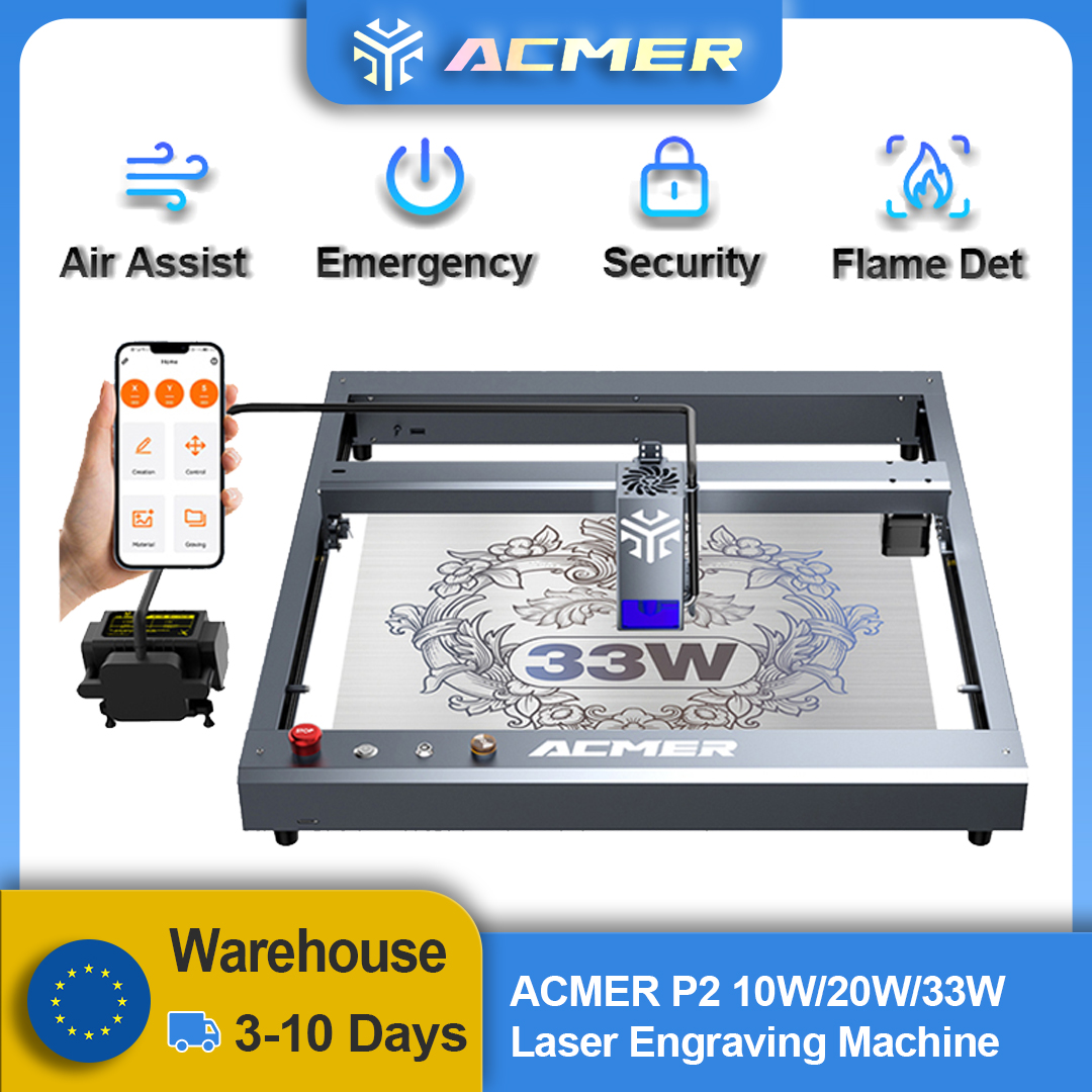 ACMER P2 Laser Engraver 33W 20 – Fiber Laser Cutting Machine recenzja i cena