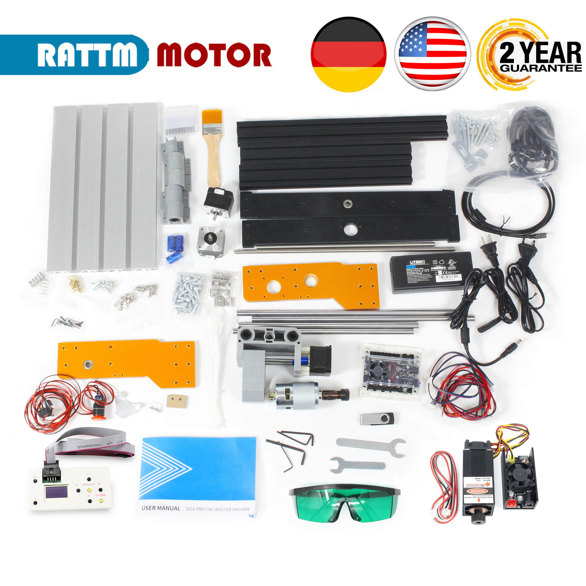 【EU&USA Stock】CNC 3018 PRO Las – Industrial Grade Laser recenzja i cena
