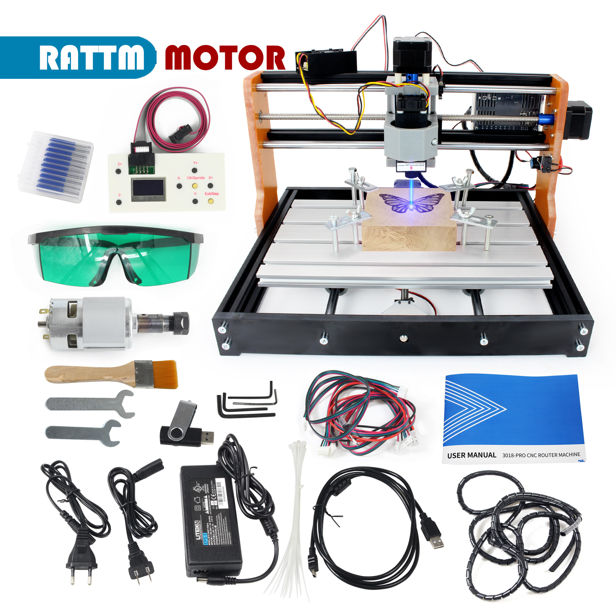 【EU&USA Stock】CNC 3018 PRO Las – Industrial Grade Laser recenzja i cena