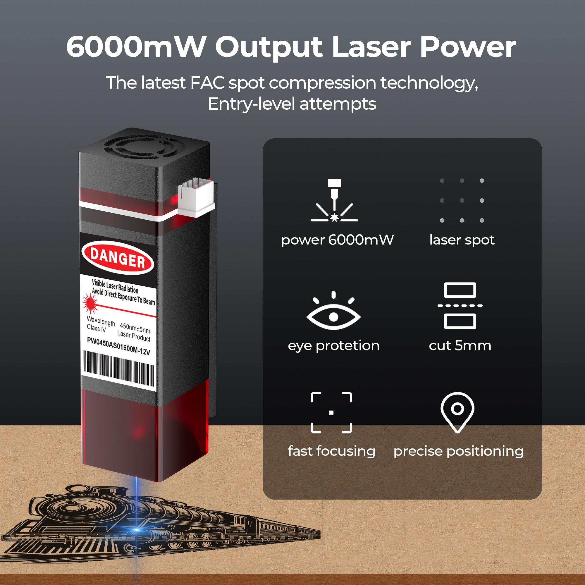 ACMER 6W Laser Head Upgrade Ki – Acrylic Cutting Machine recenzja i cena