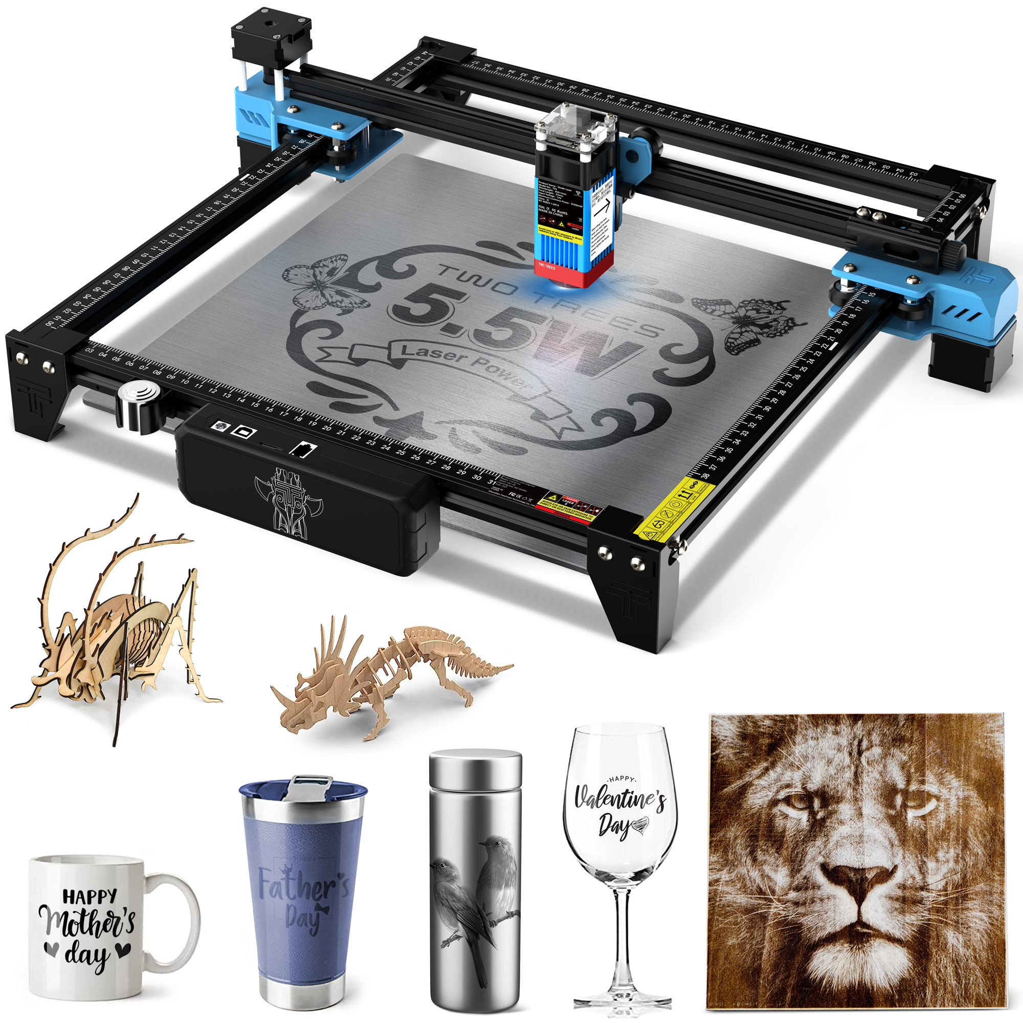 TwoTrees TTS-55 PRO CNC Laser  – Acrylic Cutting Machine recenzja i cena