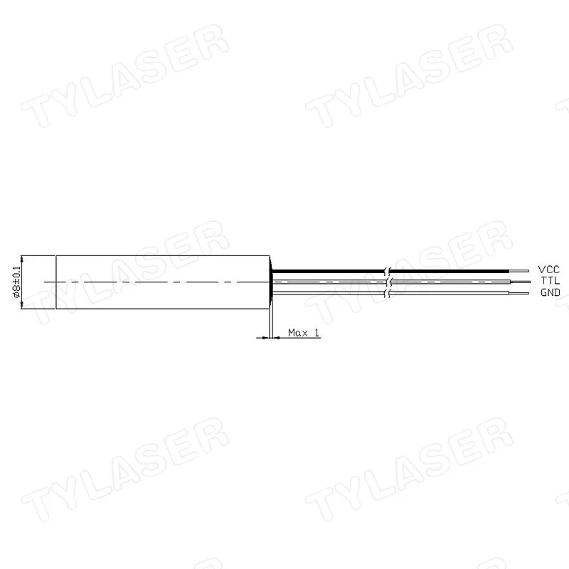 External TTL 8mm 635nm Red Dot – Industrial Laser Pointer recenzja i cena